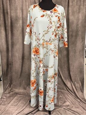Lacomfia Plus Floral Print Dress- SHEIN